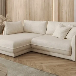 Designer Ecksofa Mojave II Stoff mit Schlaffunktion und Stauraum