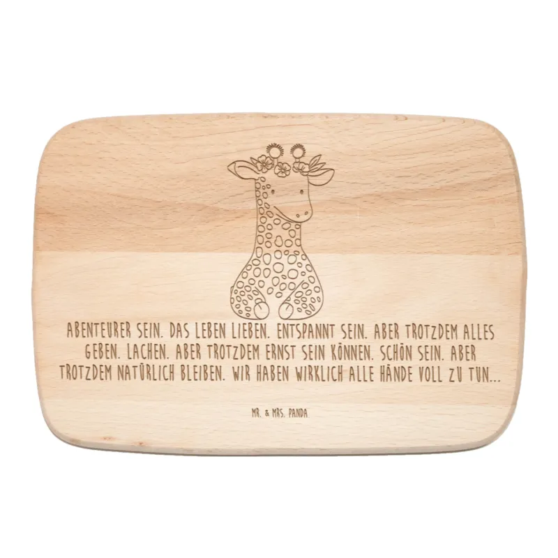 Frühstücksbrett Giraffe Blumenkranz|p:1129741|h:74844d7e63d1fd9d3817cdce1f280576