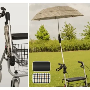 Regenschirm mit Halterung zum Rollator Standard