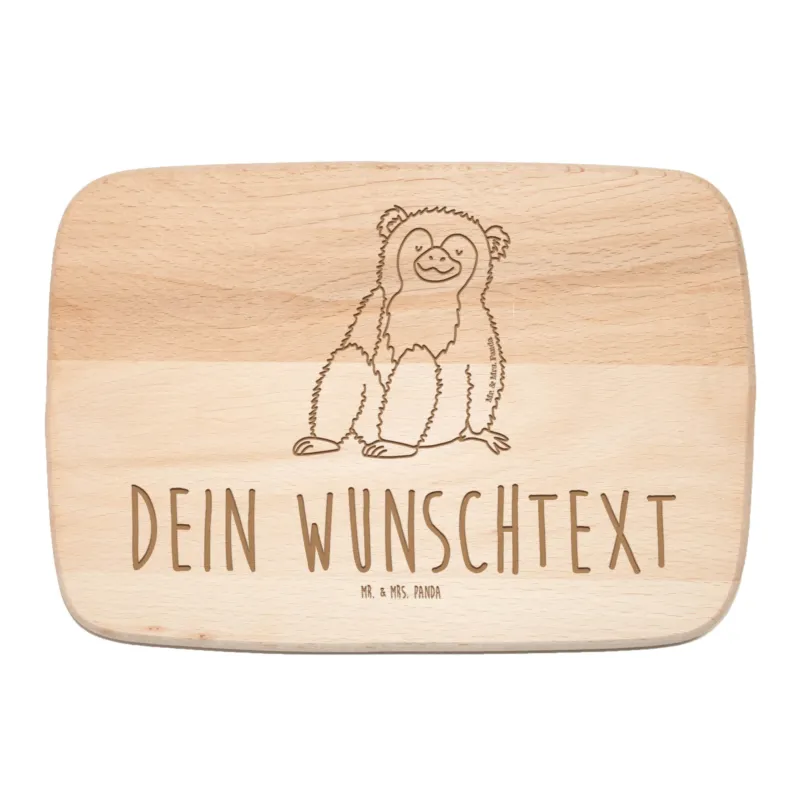 Personalisiertes Frühstücksbrett Affe|p:1372395|h:1d967f68ab0d045c098d10361e7a2d89