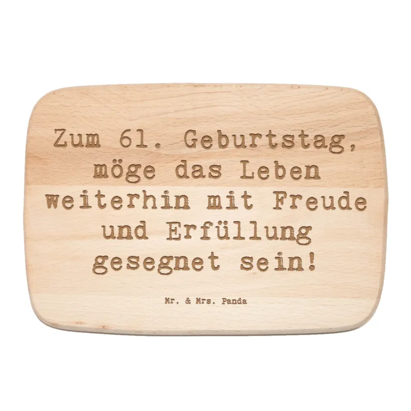 Frühstücksbrett Spruch 61. Geburtstag Freude|p:1735036|h:af081a8b7c4ef8c8200263caa94cc989