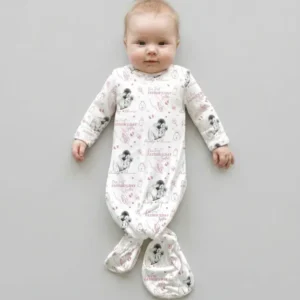 Custom Photo Our First Father's Day Together Bamboo Knot Gown