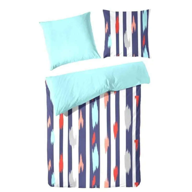 Hahn Baumwoll Seersucker Wende #farbe_135x200-cm-+-80x80-cm