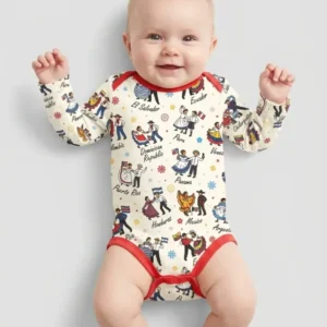 Hispanic Traditional Folkloric Dress Bamboo Bodysuit