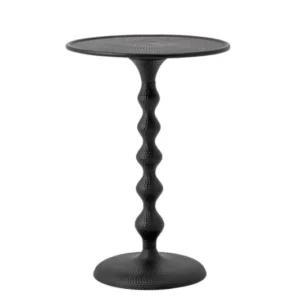 Beistelltisch Varo – aus schwarzem Aluminium