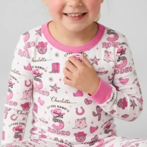 Personalized Birthday Rodeo Bamboo Two Piece Long Sleeve Pajama Set