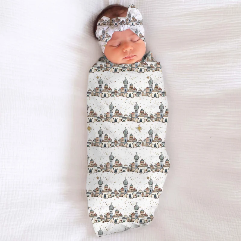 O Little Town of Bethlehem Bamboo Swaddle Blanket