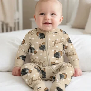 Turkey Thankful Bamboo Convertible Zippy