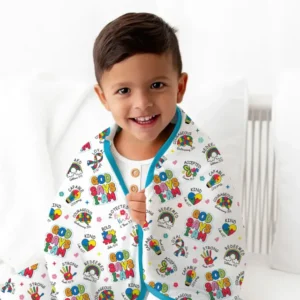 God Says I Am Autism Awareness Bamboo Blanket