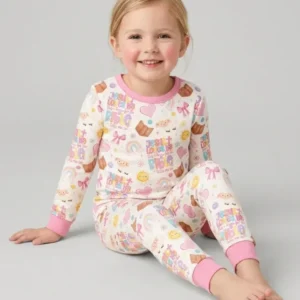 Jesus Loves Me This I Know Bamboo Two Piece Long Sleeve Pajama Set