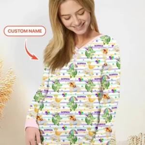 Happy Mardi Gras Adventure Family Matching Bamboo Women Pajama Set