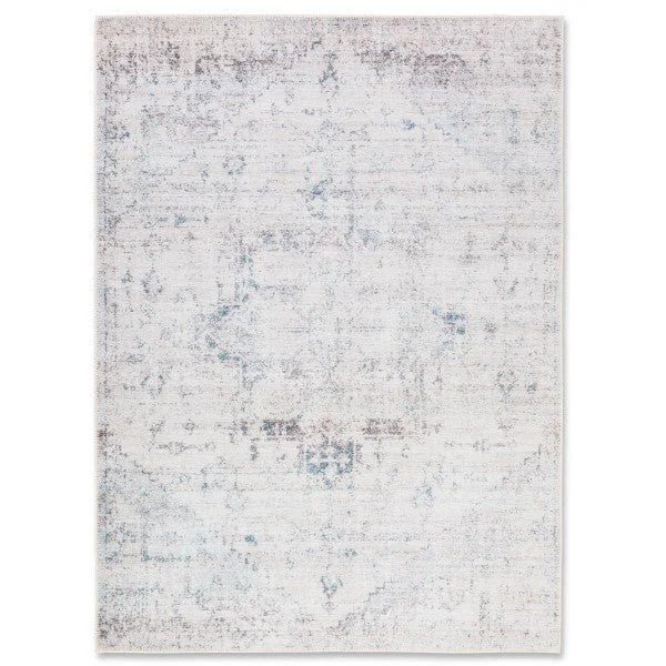 Aura Washable Spill Proof Beige Multi Area Rug AUR-1402