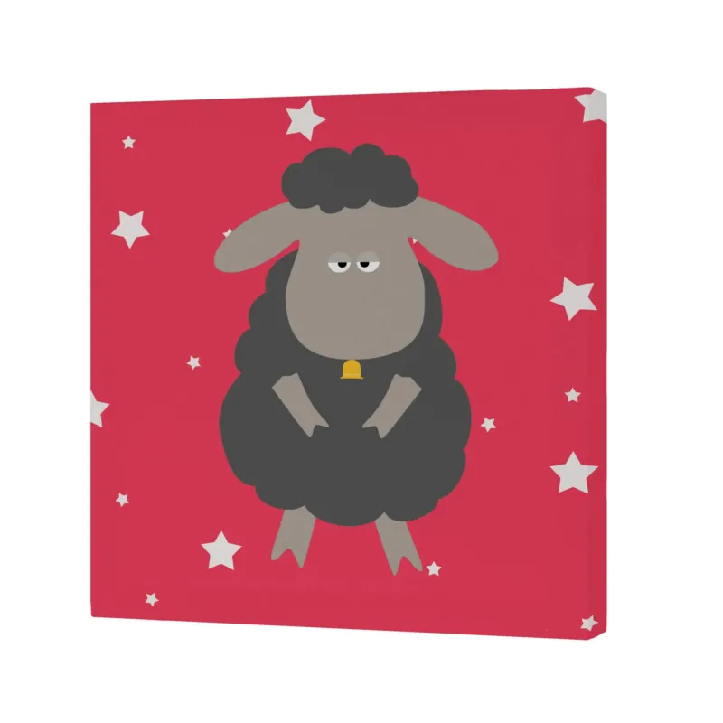 LITTLE SHEEP LIENZO 27x27 (B)