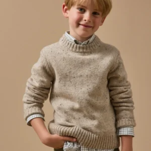 Jungenpullover aus Merino-Wolle