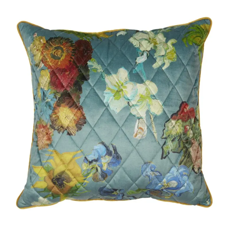 Beddinghouse x Van Gogh Museum Carré Fleuri Zierkissen - Grün