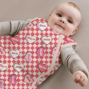 Valentine in Hearts Bamboo Sleep Bag