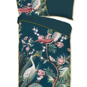 Descanso Satin Duvet Cover "Sarenza" - Benzin - Rits