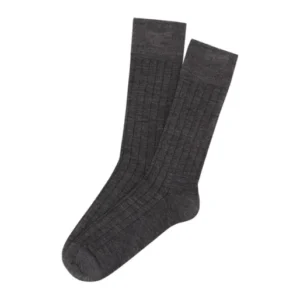 Chaussettes Homme laine et coton Gris 12