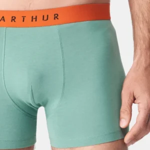 Boxer Homme Coton Homme Vert 1