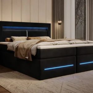 Boxspringbett Minera mit LED, USB und Stauraum