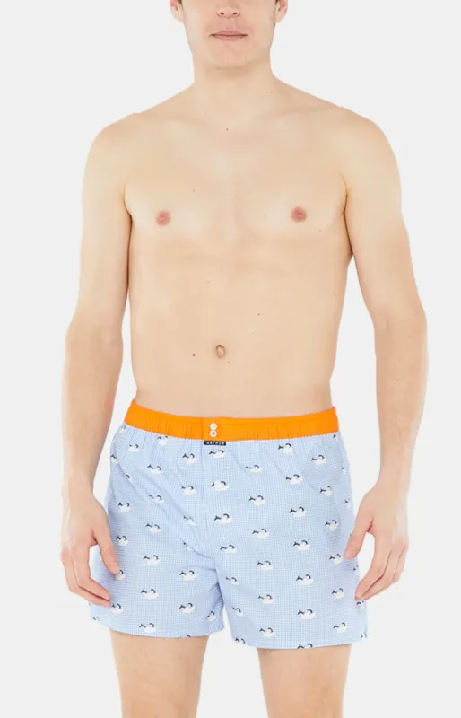Caleçon avec suspensoir Homme Le Club n°999 Bleu 1