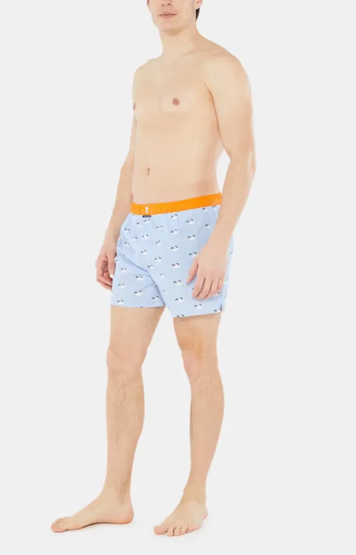 Caleçon avec suspensoir Homme Le Club n°999 Bleu 4
