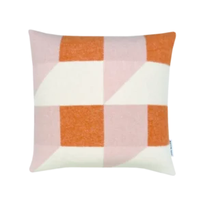 Cubics Cushion Cover Pink Carrot