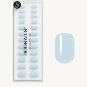 Powder Blue Extra Short Square Soft Gel Press Ons