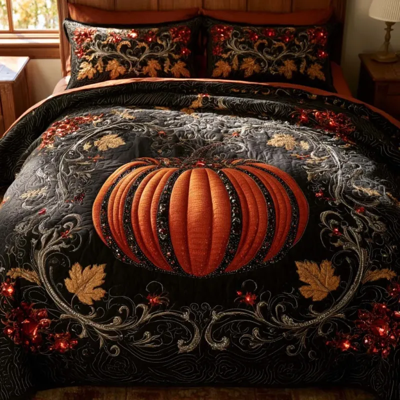Fall Forest Escape Bamboo Quilt Bedding Set