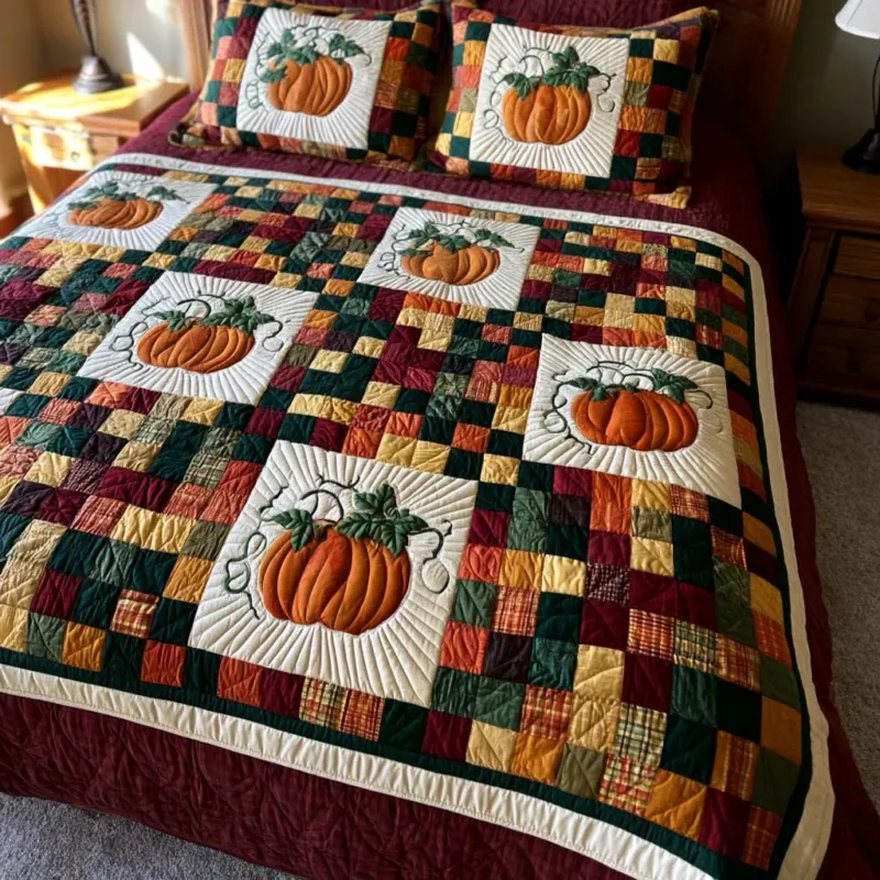 Fall Meadow Bamboo Quilt Bedding Set