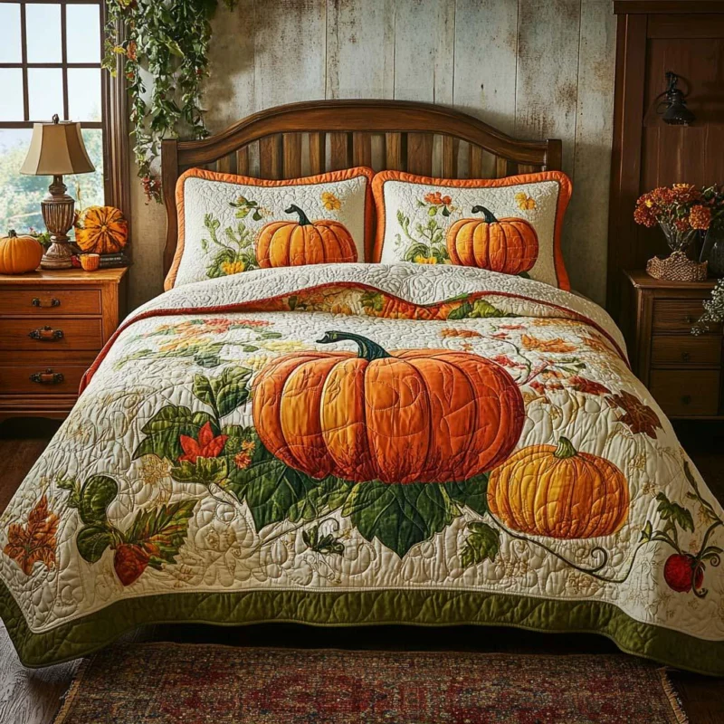 Fall Natural Beauty Bamboo Quilt Bedding Set
