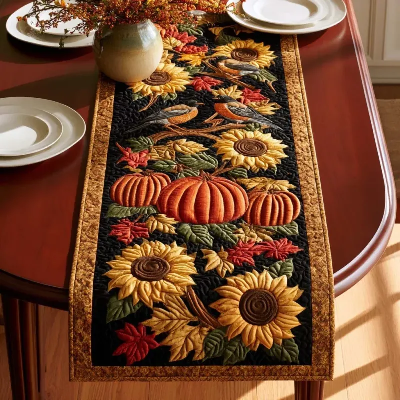 Fall Woodland Beauty Quilt Table Runner