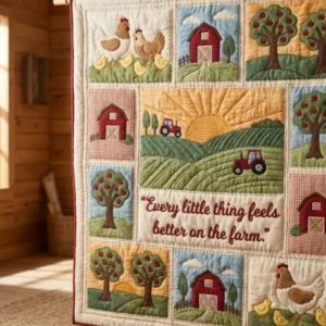Farmhouse Living Bamboo Quilt Blanket