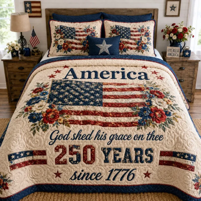Freedom Sky Bamboo Quilt Bedding Set