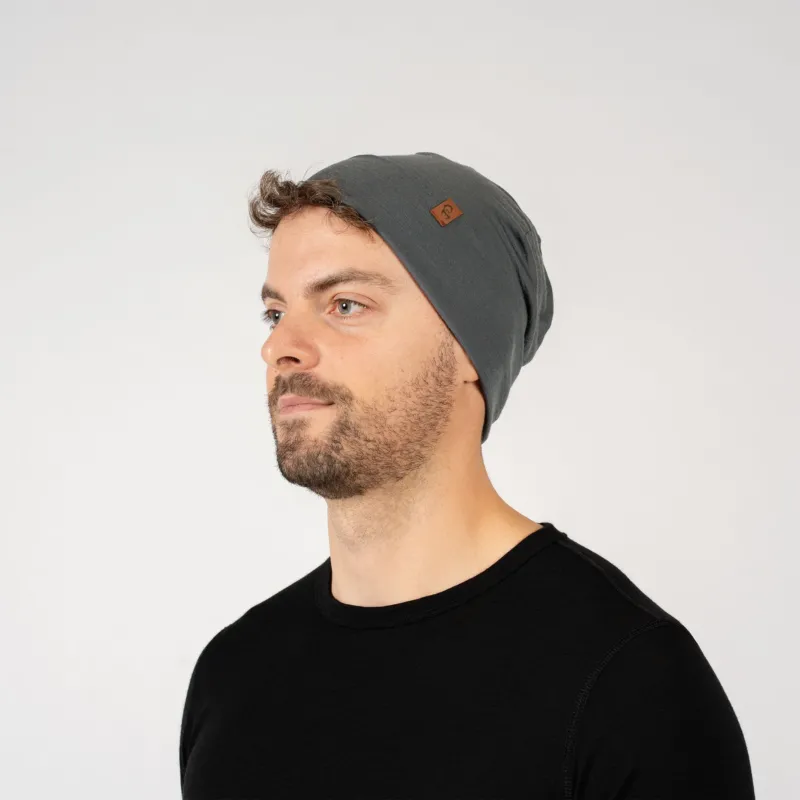 Herren Merino Mütze Perfektes Grau