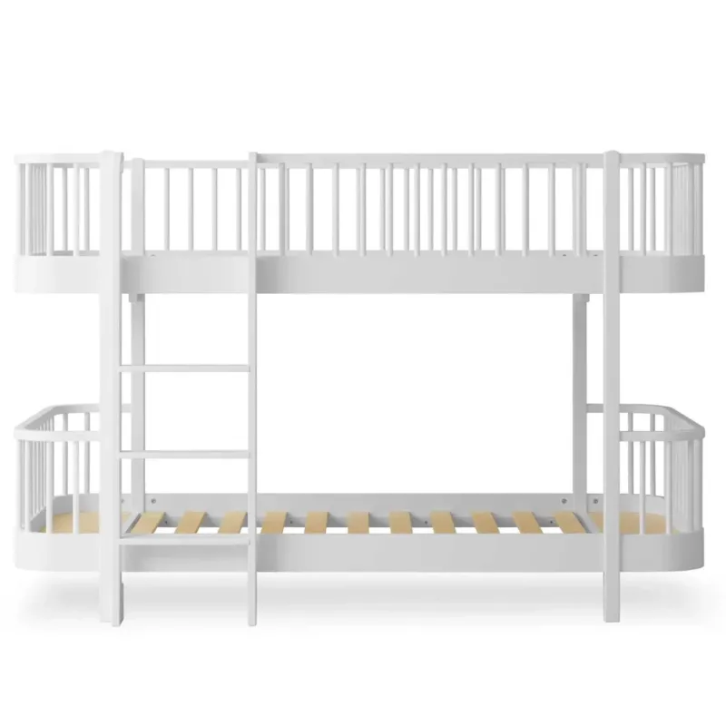 Lit Superposé Mi-haut Wood Original, Blanc OLIVER FURNITURE