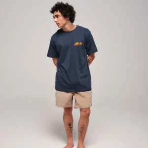 Organic T-Shirt - Chasing Blue L