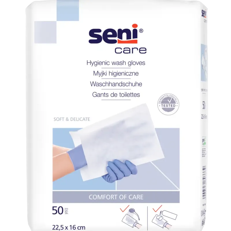 Seni Care Waschhandschuhe unfoliert