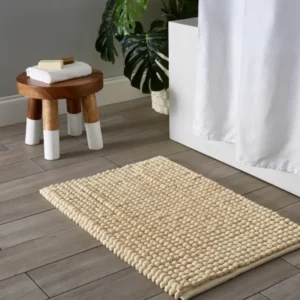 Chunky Puffy Bath Mat Almond 20'x32"