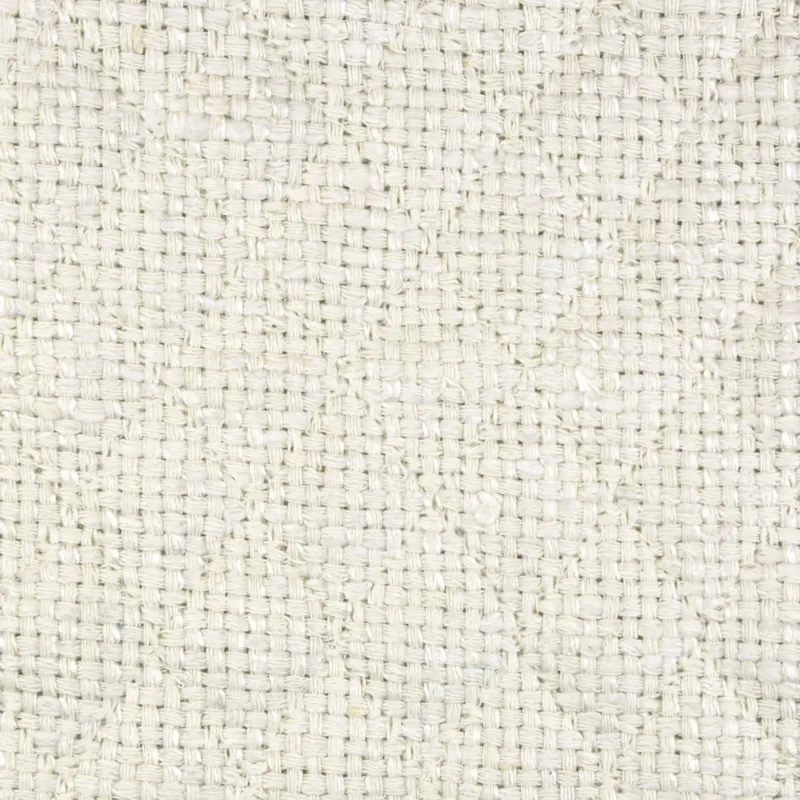 Ann Gish Basketweave quilted box spring cover in ivory, close-up of textured weave.