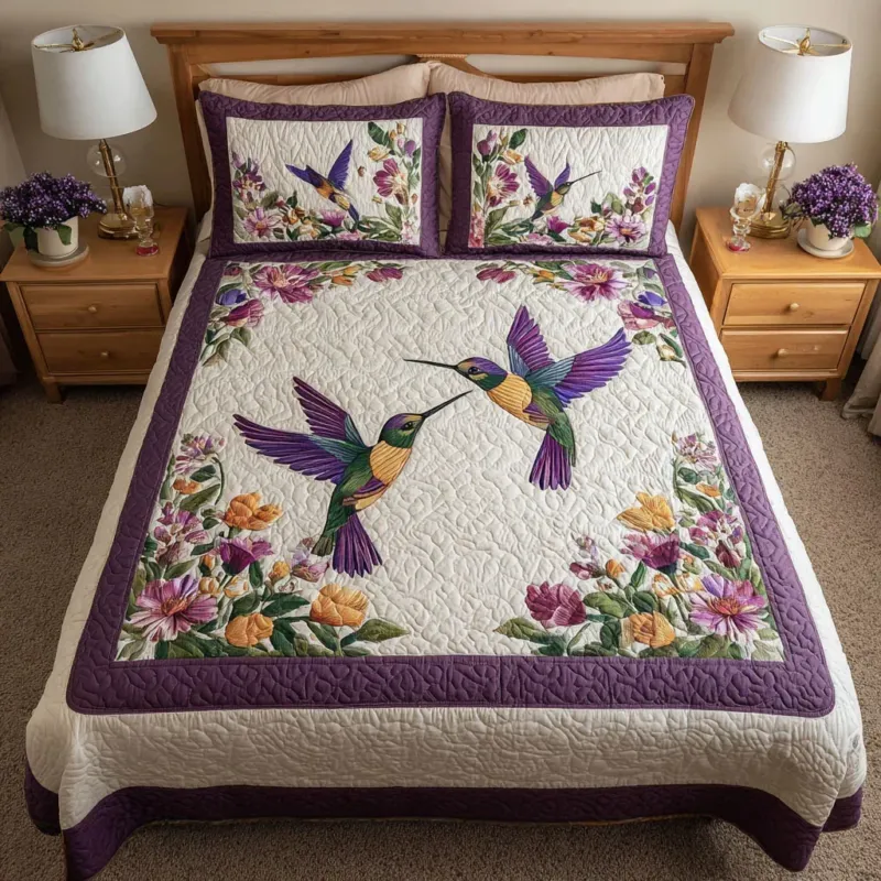 Sweet Nectar Bamboo Quilt Bedding Set