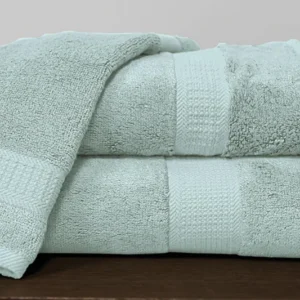 Luxury Bamboo Bath Towels – 60% Bamboo 40% Cotton Blend, Ultra Soft & Eco-Friendly AQUA BLUE