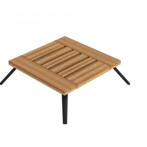 Unopiu - Quadratischer Couchtisch Welcome aus Teakholz-Tisch-Unopiu-TOJU Interior