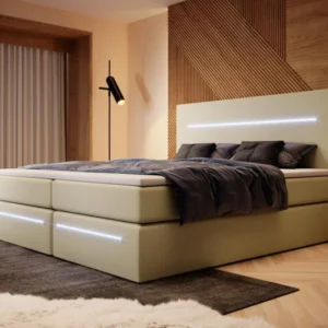 Boxspringbett Sejour mit LED u. Stauraum - Luxusbetten24