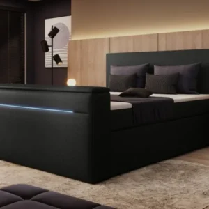Boxspringbett Simple mit TV Lift und LED - Luxusbetten24