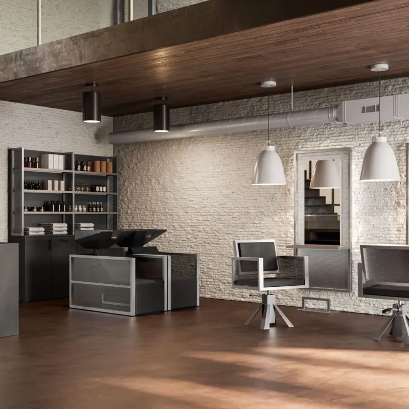 CDE V-Serie - Friseureinrichtungspaket INOX