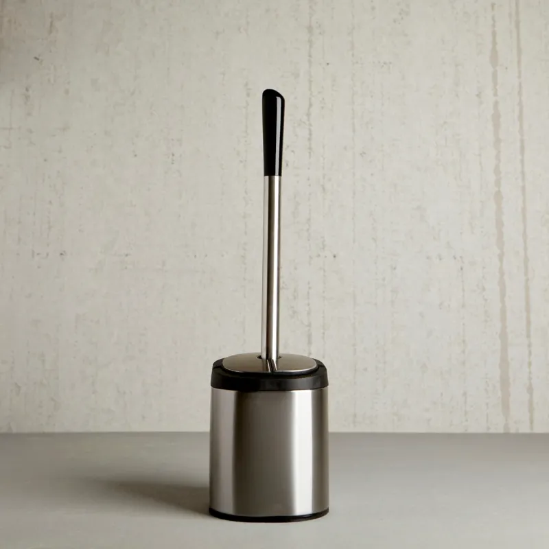 CLAM TOILET BOWL BRUSH W/SELF CLOSING LID