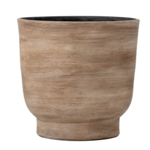 Deko-Blumentopf Serino – Rustikales Terrakotta-Design in Braun