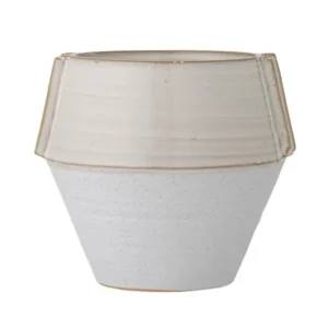 Blumentopf Glaze – aus weißem Steingut