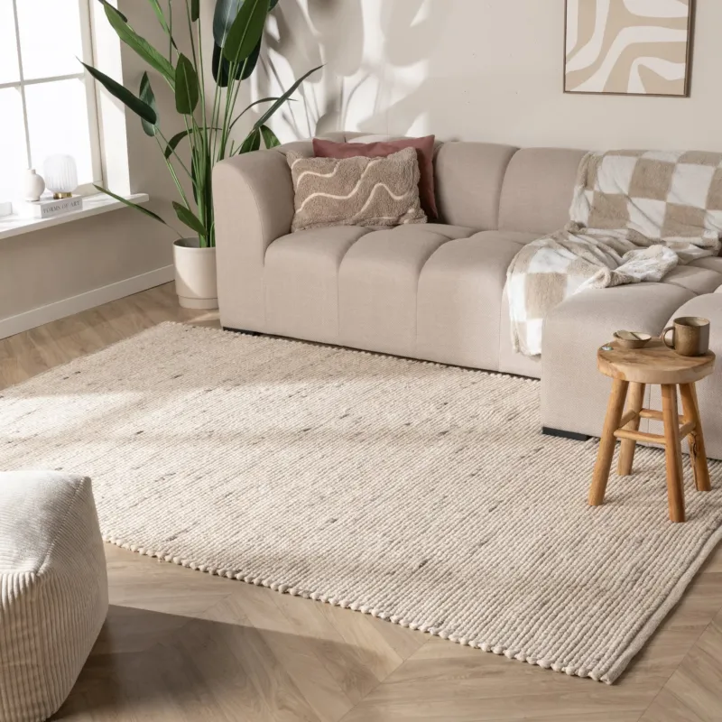 Wool Rug - Feline White/Blended